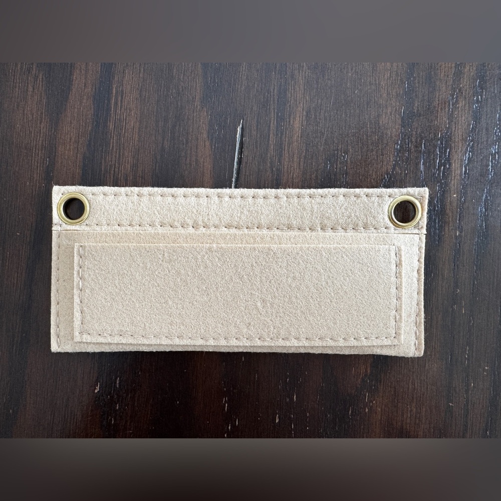 Beige Suede Strap with Brass Grommets